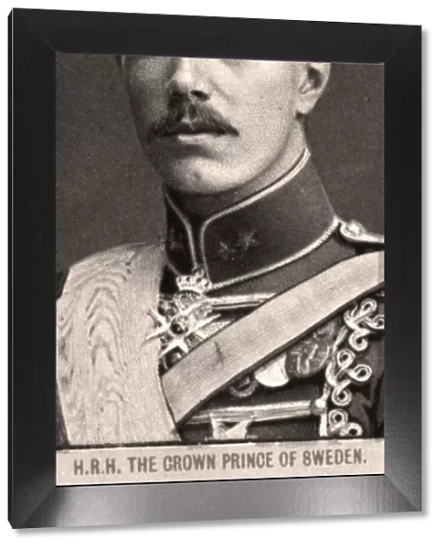 H. R. H The Crown Prince of Sweden, 1908. Artist: WD & HO Wills