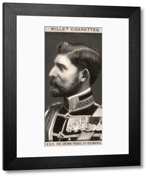 Framed Print : H. R. H The Crown Prince of Romania, 1908. Artist: WD & HO Wills Framed Print : H. R. H The Crown Prince of Romania, 1908. Artist: WD & HO Wills