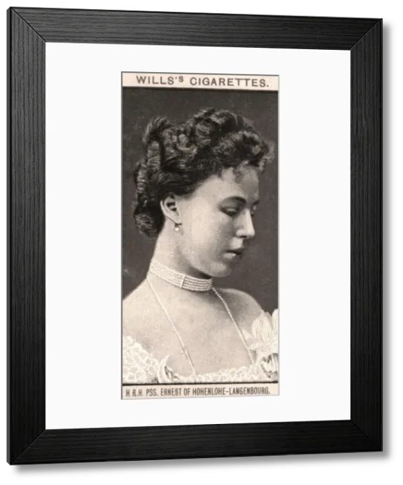Framed Print : H. R. H, PSS. Ernest of Hohenlohe-Langenbourg, 1908. Artist: WD & HO Wills Framed Print : H. R. H, PSS. Ernest of Hohenlohe-Langenbourg, 1908. Artist: WD & HO Wills