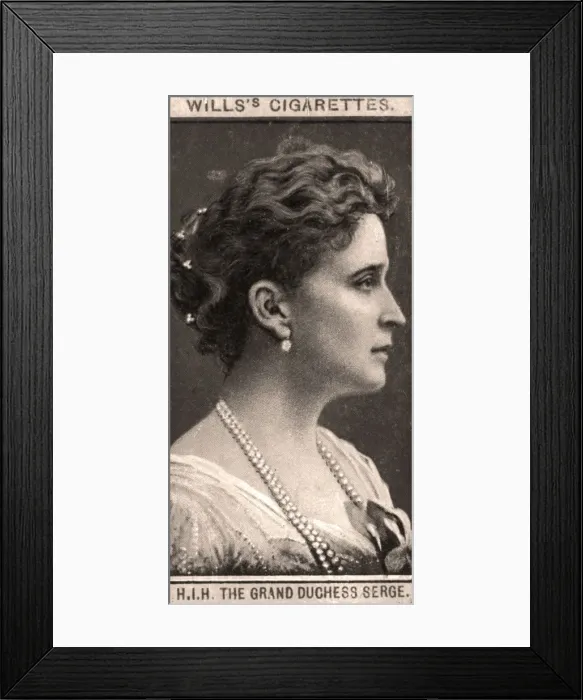 Framed Print : H. I. H The Grand Duchess Serge, 1908. Artist: WD & HO Wills Framed Print : H. I. H The Grand Duchess Serge, 1908. Artist: WD & HO Wills