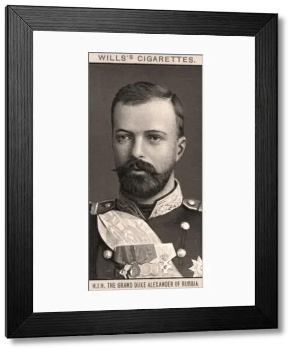 Framed Print : H. I. H The Grand Duke Alexander of Russia, 1908. Artist: WD & HO Wills Framed Print : H. I. H The Grand Duke Alexander of Russia, 1908. Artist: WD & HO Wills