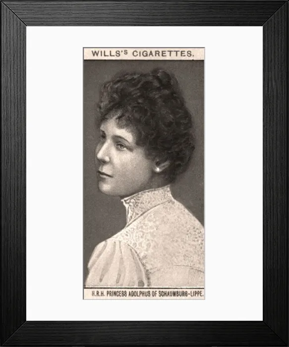 Framed Print : H. R. H Princess Adolphus of Schaumburg-Lippe, 1908. Artist: WD & HO Wills Framed Print : H. R. H Princess Adolphus of Schaumburg-Lippe, 1908. Artist: WD & HO Wills
