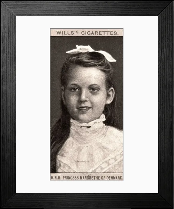 Framed Print : H. R. H Princess Margrethe of Denmark, 1908. Artist: WD & HO Wills Framed Print : H. R. H Princess Margrethe of Denmark, 1908. Artist: WD & HO Wills