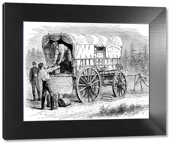US military telegraph wagon, American Civil War, 1861-1865 (c1880)