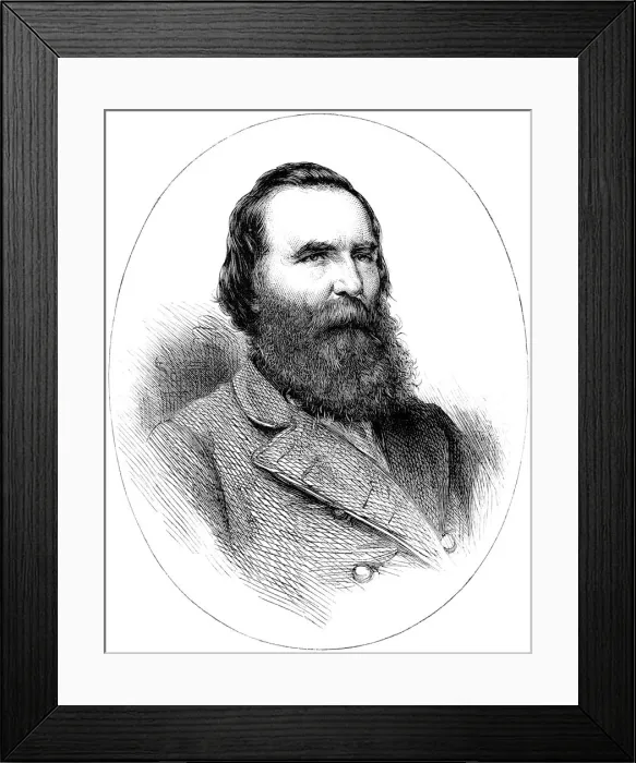 Framed Print : James Longstreet, Confederate General of the American Civil War, (c1880) Framed Print : James Longstreet, Confederate General of the American Civil War, (c1880)