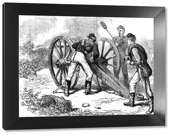 The battle of Chancellorsville, Virginia, American Civil War, 1863 (c1880)