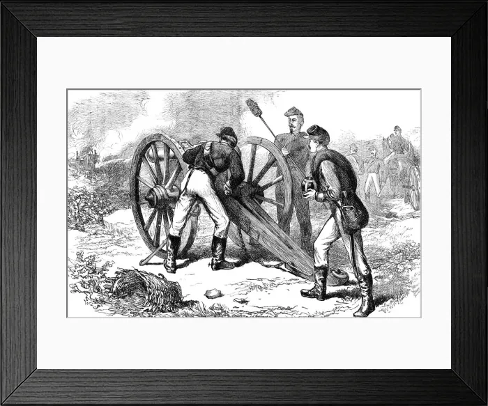 Framed Print : The battle of Chancellorsville, Virginia, American Civil War, 1863 (c1880)