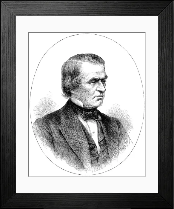 Framed Print : Andrew Johnson, 16th President of the United States, (c1880) Framed Print : Andrew Johnson, 16th President of the United States, (c1880)