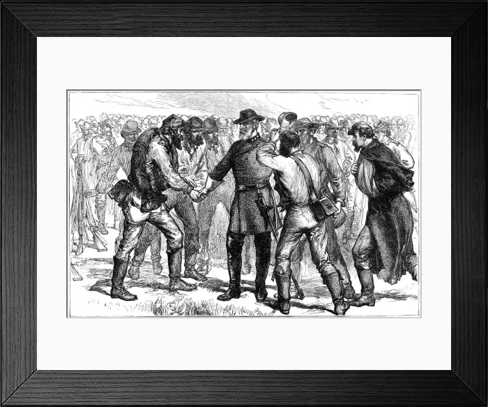 Framed Print : General Robert E Lees farwell to his soldiers, 1865 (c1880) Framed Print : General Robert E Lees farwell to his soldiers, 1865 (c1880)