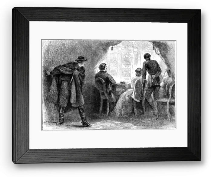 Framed Print : Assassination of President Lincoln, Washington DC, 1865 (c1880) Framed Print : Assassination of President Lincoln, Washington DC, 1865 (c1880)