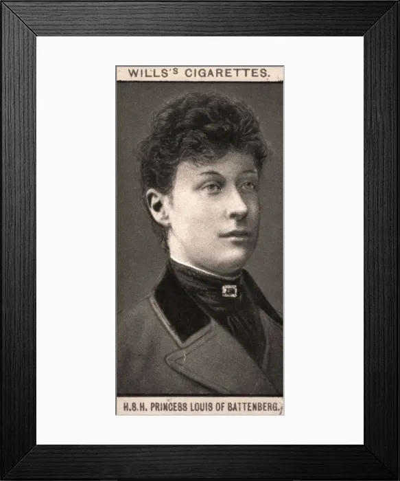 Framed Print : H. S. H Princess Louis of Battenberg, 1908. Artist: WD & HO Wills Framed Print : H. S. H Princess Louis of Battenberg, 1908. Artist: WD & HO Wills