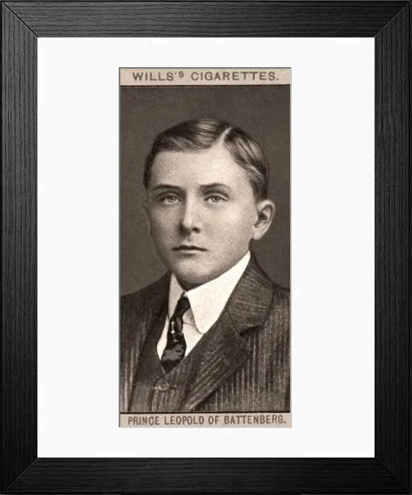 Framed Print : Prince Leopold of Battenberg, 1908. Artist: WD & HO Wills Framed Print : Prince Leopold of Battenberg, 1908. Artist: WD & HO Wills