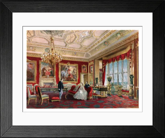 Framed Print : The Rubens Room, Windsor Castle. c1850-1910 Framed Print : The Rubens Room, Windsor Castle. c1850-1910