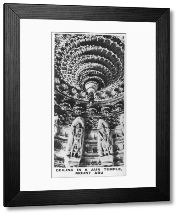 Framed Print : Ceiling in a Jain temple, Mount Abu, Rajasthan, India, c1925 Framed Print : Ceiling in a Jain temple, Mount Abu, Rajasthan, India, c1925