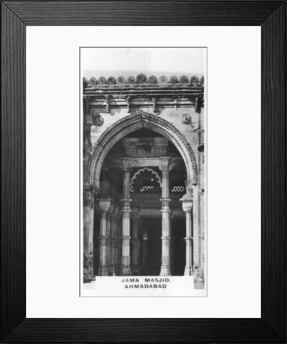 Framed Print : Jama Masjid, Ahmadabad, Gujarat, India, c1925