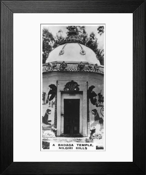 Framed Print : A Badaga temple, Nilgiri Hills, India, c1925 Framed Print : A Badaga temple, Nilgiri Hills, India, c1925