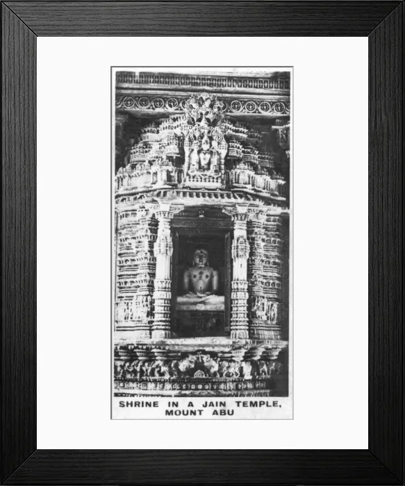 Framed Print : Shrine in a Jain temple, Mount Abu, Rajasthan, India, c1925 Framed Print : Shrine in a Jain temple, Mount Abu, Rajasthan, India, c1925