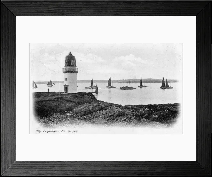 Framed Print : The lighthouse at Stornoway, Isle of Lewis, Scotland, 1902 Framed Print : The lighthouse at Stornoway, Isle of Lewis, Scotland, 1902