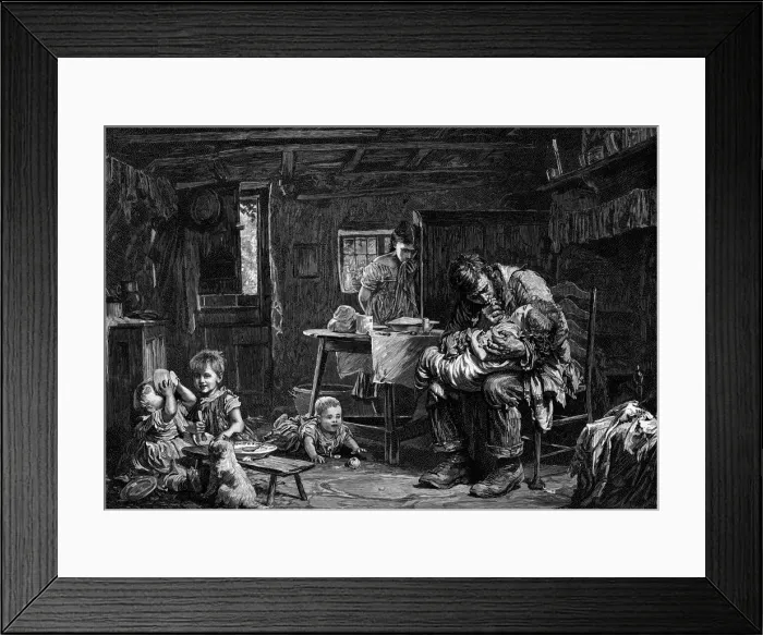 Framed Print : The Widower, 1882 Framed Print : The Widower, 1882