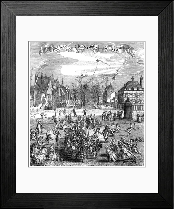 Framed Print : Childrens Games, 1882 Framed Print : Childrens Games, 1882