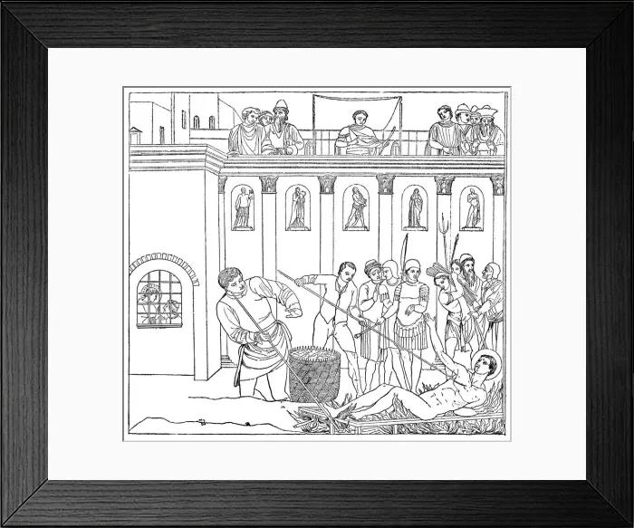 Framed Print : The Martyrdom of St Laurence, 1882 Framed Print : The Martyrdom of St Laurence, 1882