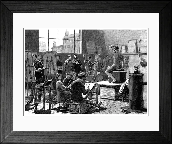 Framed Print : The Model, 1882 Framed Print : The Model, 1882