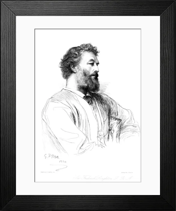 Framed Print : Sir Frederic Leighton, British artist, c1880-1882 Artist: Paul Adolphe Rajon Framed Print : Sir Frederic Leighton, British artist, c1880-1882 Artist: Paul Adolphe Rajon