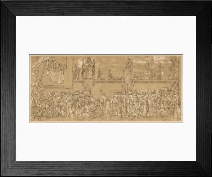 Framed Print : Cimabues Celebrated Madonna is carried in Procession... 1853-1855 (c1880-1882) Framed Print : Cimabues Celebrated Madonna is carried in Procession... 1853-1855 (c1880-1882)