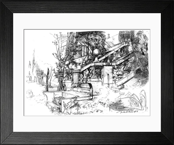 Framed Print : The Garden near Rome, 1848 (c1880-1882). Artist: James Clarke Hook Framed Print : The Garden near Rome, 1848 (c1880-1882). Artist: James Clarke Hook