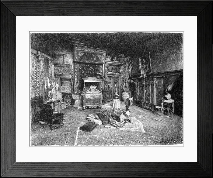 Framed Print : The little studio of Hans Makart, Vienna, Austria, c1880-1882 Framed Print : The little studio of Hans Makart, Vienna, Austria, c1880-1882