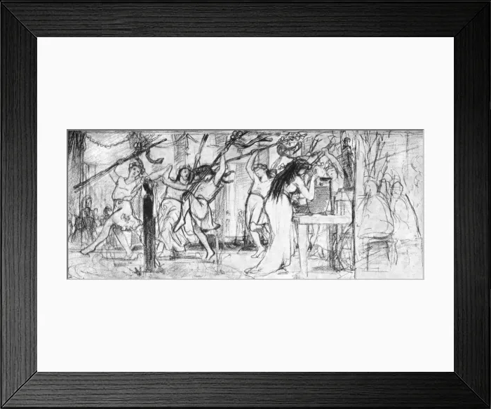 Framed Print : First sketch of The Vintage Festival, c1871 (c1880-1882) Framed Print : First sketch of The Vintage Festival, c1871 (c1880-1882)