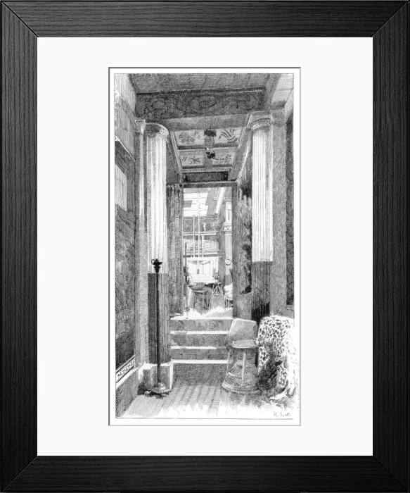 Framed Print : Entrance to the Studio, c1880-1882. Artist: H Scott Framed Print : Entrance to the Studio, c1880-1882. Artist: H Scott