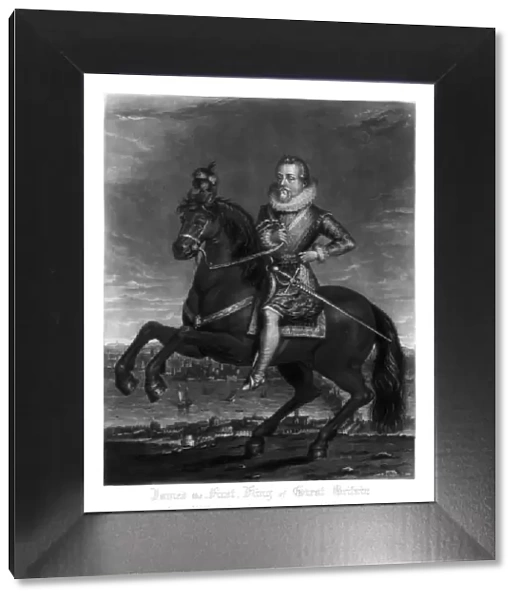 James I, King of Great Britain, 1816. Artist: Charles Turner