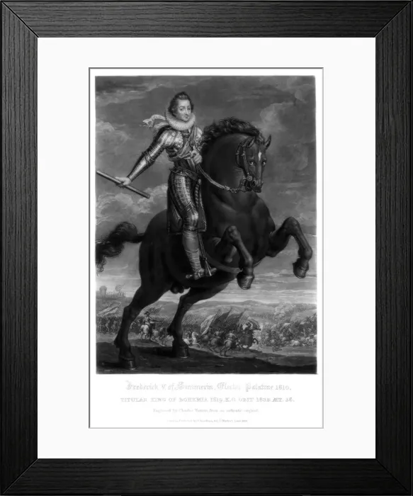 Framed Print : Frederick V, Elector Palantine, (1816). Artist: Charles Turner Framed Print : Frederick V, Elector Palantine, (1816). Artist: Charles Turner