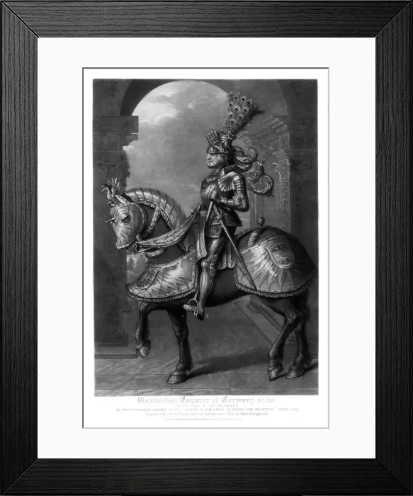 Framed Print : Maximilian I, Holy Roman Emperor, (1816). Artist: Charles Turner Framed Print : Maximilian I, Holy Roman Emperor, (1816). Artist: Charles Turner