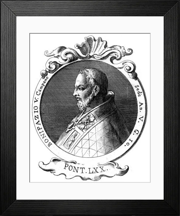 Framed Print : Boniface V, Pope of the Catholic Church Framed Print : Boniface V, Pope of the Catholic Church