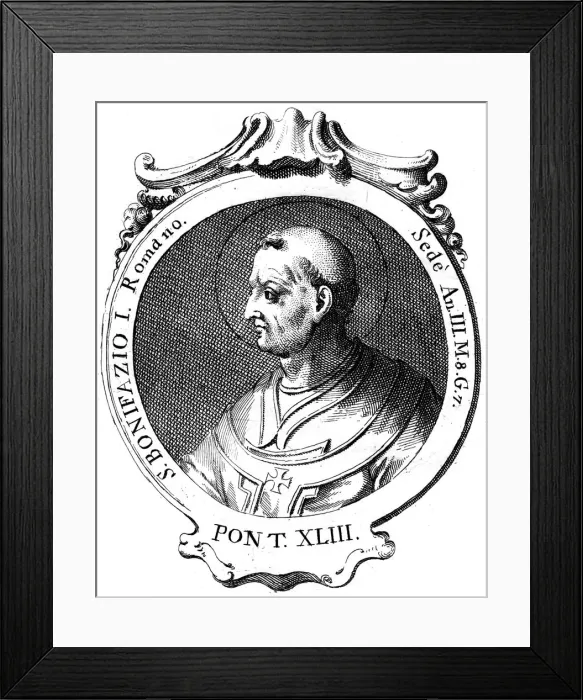 Framed Print : Boniface I, Pope of the Catholic Church Framed Print : Boniface I, Pope of the Catholic Church