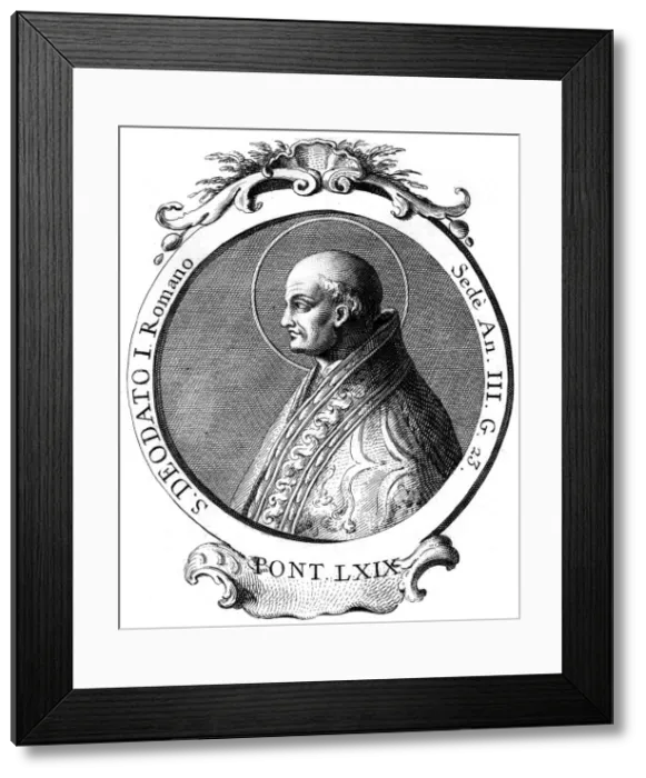 Framed Print : Adeodatus I, Pope of the Catholic Church Framed Print : Adeodatus I, Pope of the Catholic Church
