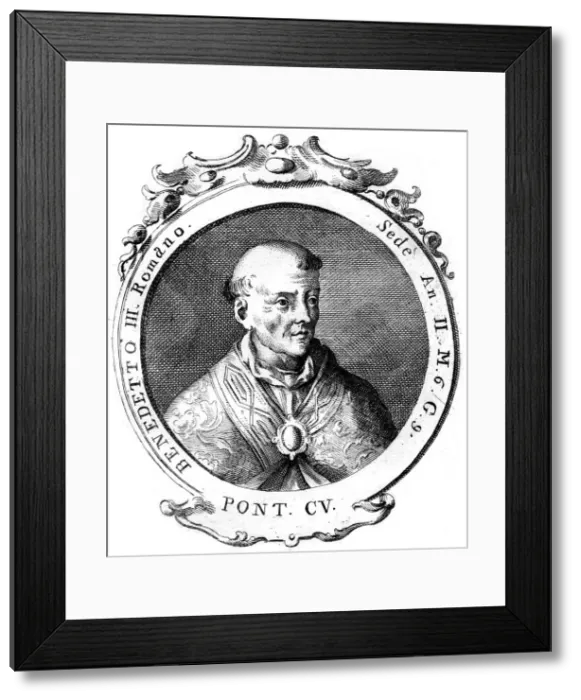 Framed Print : Benedict III, Pope of the Catholic Church Framed Print : Benedict III, Pope of the Catholic Church