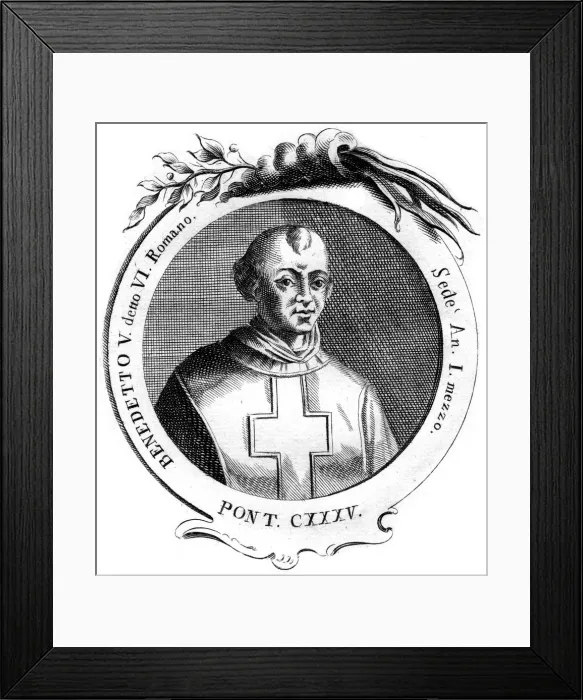 Framed Print : Benedict V, Pope of the Catholic Church Framed Print : Benedict V, Pope of the Catholic Church