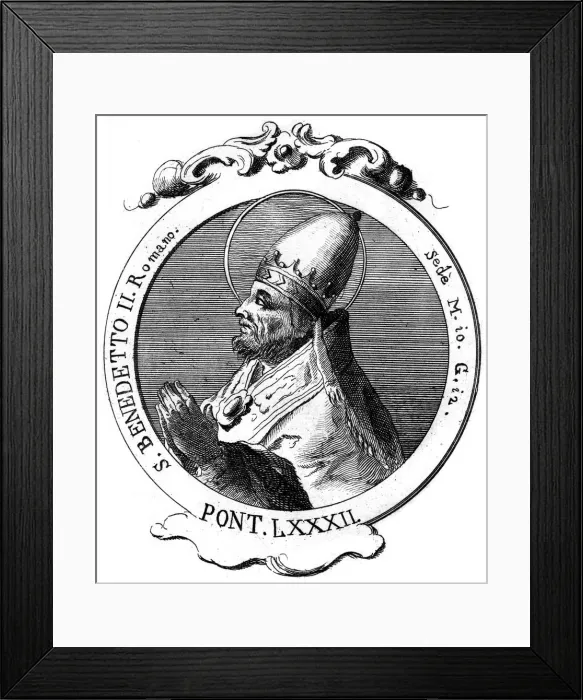 Framed Print : Benedict II, Pope of the Catholic Church Framed Print : Benedict II, Pope of the Catholic Church