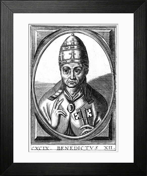Framed Print : Benedict XII, Pope of the Catholic Church Framed Print : Benedict XII, Pope of the Catholic Church