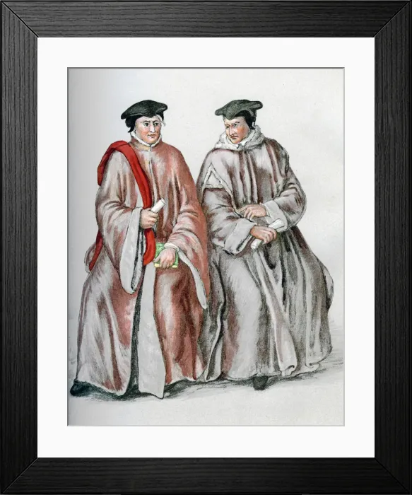 Framed Print : Judges in their robes, 1893 Framed Print : Judges in their robes, 1893