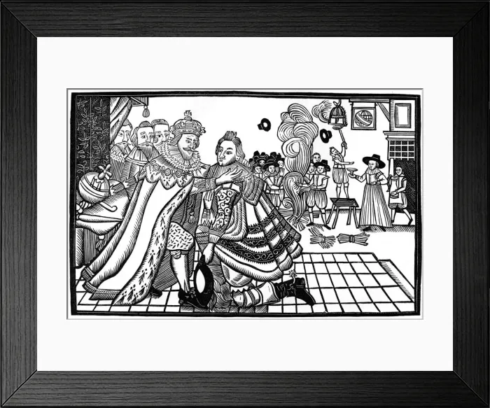 Framed Print : Prince Charless welcome home from Spain, 1623, (1893) Framed Print : Prince Charless welcome home from Spain, 1623, (1893)