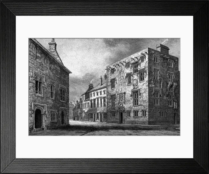 Framed Print : Street in Galway, showing the house of Thomas Lynch, 1893 Framed Print : Street in Galway, showing the house of Thomas Lynch, 1893