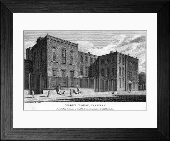 Framed Print : Wards House, Hackney, London, 1805. Artist: Samuel Rawle Framed Print : Wards House, Hackney, London, 1805. Artist: Samuel Rawle