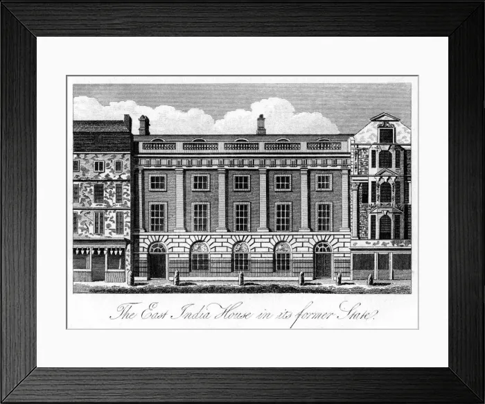 Framed Print : The East India House in its Former State, London, early 19th century Framed Print : The East India House in its Former State, London, early 19th century