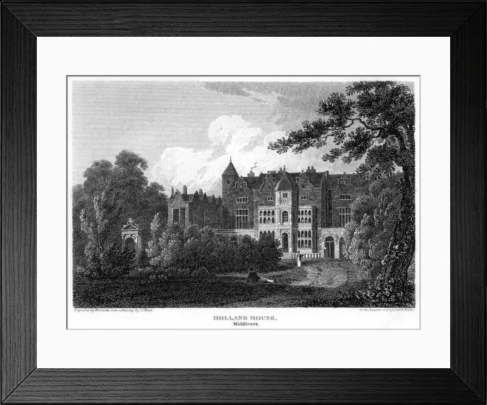 Framed Print : Holland House, London, 1815. Artist: Woolnoth Framed Print : Holland House, London, 1815. Artist: Woolnoth