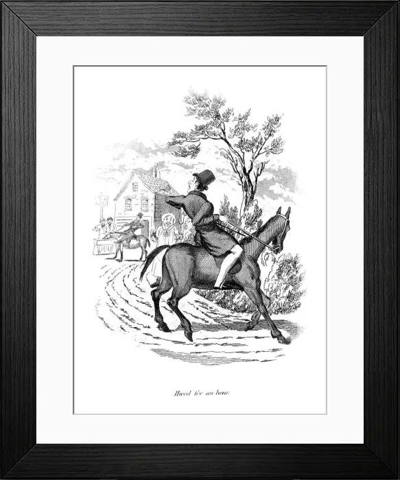 Framed Print : Hired for an Hour, 19th century Framed Print : Hired for an Hour, 19th century