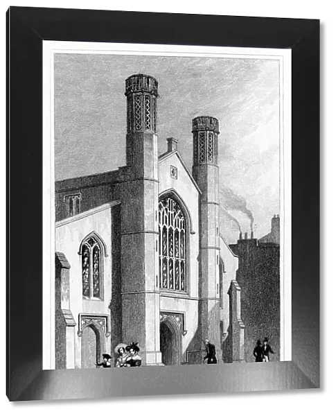 New Church, Saffron Hill, Camden, London, 19th century. Artist: Thomas Hosmer Shepherd